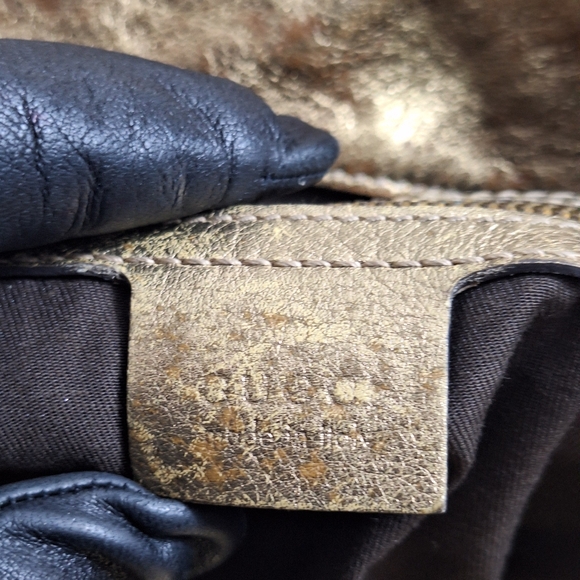 GUCCI IRINA BABOUSKA SUEDE HOBO BAG - Picture 7 of 14